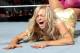 Summer Rae taps out to Natalya's Sharpshooter.