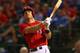 ARLINGTON, TX - SEPTEMBER 24: Ian Kinsler #5 of the Texas Rangers at Rangers Ballpark in Arlington on September 24, 2013 in Arlington, Texas. (Photo by Ronald Martinez/Getty Images)