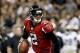 Sep 8, 2013; New Orleans, LA, USA; Atlanta Falcons quarterback Matt Ryan (2) looks to pass against the New Orleans Saints during the first quarter of a game at the Mercedes-Benz Superdome. Mandatory Credit: Derick E. Hingle-USA TODAY Sports