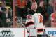 Nov 7, 2013; Philadelphia, PA, USA; New Jersey Devils goalie Martin Brodeur (30) during the national anthem before game against the Philadelphia Flyers during the first period at Wells Fargo Center. Mandatory Credit: Eric Hartline-USA TODAY Sports