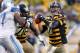 PITTSBURGH, PA - NOVEMBER 17: Ben Roethlisberger #7 of the Pittsburgh Steelers looks to throw a fourth quarter pass while playing the Detroit Lions at Heinz Field on November 17, 2013 in Pittsburgh, Pennsylvania. Pittsburgh won the game 37-27. (Photo by G