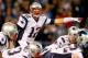CHARLOTTE, NC - NOVEMBER 18: Quarterback Tom Brady #12 of the New England Patriots calls out from under center in the first quarter against the Carolina Panthers at Bank of America Stadium on November 18, 2013 in Charlotte, North Carolina. (Photo by Str