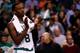 BOSTON, MA - NOVEMBER 06: Jeff Green #8 of the Boston Celtics cheers on his team from the bench in the fourth quarter against the Utah Jazz at TD Garden on November 6, 2013 in Boston, Massachusetts. (Photo by Jared Wickerham/Getty Images)