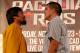 BEVERLY HILLS, CA - AUGUST 08: Manny Pacquiao (L) and Brandon Rios pose at a press conference previewing their upcoming match at Beverly Hills Hotel on August 8, 2013 in Beverly Hills, California. (Photo by Stephen Dunn/Getty Images)