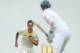 BRISBANE, AUSTRALIA - NOVEMBER 22: Mitchell Johnson of Australia bowls to Stuart Broad of England during day two of the First Ashes Test match between Australia and England at The Gabba on November 22, 2013 in Brisbane, Australia. (Photo by Scott Barbou