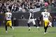 OAKLAND, CA - OCTOBER 27: Terrelle Pryor #2 of the Oakland Raiders outruns William Gay #22 and Ryan Clark #25 of the Pittsburgh Steelers to score on a 93-yard run at O.co Coliseum on October 27, 2013 in Oakland, California. (Photo by Ezra Shaw/Getty Ima