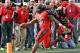 Nov 3, 2012; Lubbock, TX, USA; Texas Tech Red Raiders running back Eric Stephens Jr. (24) scores against the Texas Longhorns in the second half at Jones AT&T Stadium. Texas defeated Texas Tech 31-22. Mandatory Credit: Michael C. Johnson-USA TODAY Sports