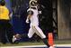 Nov 10, 2013; Indianapolis, IN, USA; St. Louis Rams wide receiver Tavon Austin (11) celebrates scoring a touchdown during the second quarter against the Indianapolis Colts at Lucas Oil Stadium. Mandatory Credit: Pat Lovell-USA TODAY Sports