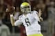 PALO ALTO, CA - NOVEMBER 07: Quarterback Marcus Mariota #8 of the Oregon Ducks looks to pass in the first half against the Stanford Cardinal at Stanford Stadium on November 7, 2013 in Palo Alto, California. (Photo by Ezra Shaw/Getty Images)