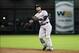 Sep 28, 2013; Houston, TX, USA; New York Yankees second baseman Robinson Cano (24) throws to first base during the second inning against the Houston Astros at Minute Maid Park. Mandatory Credit: Troy Taormina-USA TODAY Sports