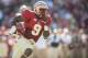TALLAHASSEE, FL - OCTOBER 26: Karlos Williams #9 of the Florida State Seminoles runs to score during the opening minuets during the first half against North Carolina State Wolfpack at Doak Campbell Stadiumon October 26, 2013 in Tallahassee, Florida (Photo