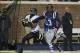 Oct 26, 2013; Oxford, MS, USA; Idaho Vandals wide receiver Dezmon Epps (1) makes a reception while guarded by Mississippi Rebels defensive back Charles Sawyer (3) during the game at Vaught-Hemingway Stadium. Mississippi Rebels win the game against the Id