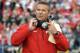 Nov 2, 2013; West Lafayette, IN, USA; Ohio State Buckeyes head coach Urban Meyer in the first half against the Purdue Boilermakers at Ross Ade Stadium. Mandatory Credit: Sandra Dukes-USA TODAY Sports