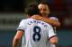 John Terry congratulates Lampard on his performance.