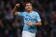 MANCHESTER, ENGLAND - NOVEMBER 24: Jesus Navas of Manchester City celebrates after scoring the sixth goal during the Barclays Premier League match between Manchester City and Tottenham Hotspur at Etihad Stadium on November 24, 2013 in Manchester, England