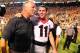 KNOXVILLE, TN - OCTOBER 5: Head Coach Mark Richt and Aaron Murray #11 of the Georgia Bulldogs celebrate after the game against the Tennessee Volunteers at Neyland Stadium on October 5, 2013 in Knoxville, Tennessee. (Photo by Scott Cunningham/Getty Images)