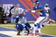 Nov 24, 2013; East Rutherford, NJ, USA; Dallas Cowboys tight end Jason Witten (82) scores a touchdown past New York Giants cornerback Terrell Thomas (24) in the first half during the game at MetLife Stadium. Mandatory Credit: Robert Deutsch-USA TODAY Spor