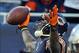 Nov 10, 2013; Chicago, IL, USA; Chicago Bears wide receiver Brandon Marshall (15) scores a touchdown against the Lions at Soldier Field. Mandatory Credit: Matt Marton-USA TODAY Sports