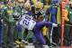 Nov 24, 2013; Green Bay, WI, USA; Green Bay Packers wide receiver Jarrett Boykin (11) can't make a catch against Minnesota Vikings cornerback Xavier Rhodes (29) in the 4th quarter at Lambeau Field. Mandatory Credit: Benny Sieu-USA TODAY Sports