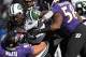 BALTIMORE, MD - NOVEMBER 24: Running back Chris Ivory #33 of the New York Jets is tackled by a pack of Baltimore Ravens defenders in the first quarter at M&T Bank Stadium on November 24, 2013 in Baltimore, Maryland. The Baltimore Ravens won, 19-3.(Photo b