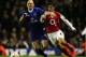 Danny Karbassiyoon in action for Arsenal.