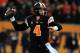 EUGENE, OR - NOVEMBER 23: Quarterback Sean Mannion #4 of the Oregon State Beavers passes the ball during the first quarter of the game against the Washington Huskies at Reser Stadium on November 23, 2013 in Eugene, Oregon. (Photo by Steve Dykes/Getty Imag