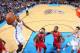 OKLAHOMA CITY, OK - NOVEMBER 21: Kevin Durant #35 of the Oklahoma City Thunder drives to the basket against the Los Angeles Clippers on November 21, 2013 at the Chesapeake Energy Arena in Oklahoma City, Oklahoma. NOTE TO USER: User expressly acknowledges
