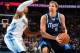 DENVER, CO - NOVEMBER 23: Dirk Nowitzki #41 of the Dallas Mavericks drives to the basket against the Denver Nuggets on November 23, 2013 at the Pepsi Center in Denver, Colorado. NOTE TO USER: User expressly acknowledges and agrees that, by downloading and