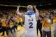 OAKLAND, CA - MAY 16: An emotional Jarrett Jack #2 of the Golden State Warriors walks around to thank fans for their continued support after losing to the San Antonio Spurs in Game Six of the Western Conference Semifinals during the 2013 NBA Playoffs on M