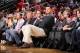 HOUSTON, TX - NOVEMBER 16: NBA Legend and former player of the Houston Rockets Yao Ming watches the game against the Denver Nuggets on November 16, 2013 at the Toyota Center in Houston, Texas. NOTE TO USER: User expressly acknowledges and agrees that, by