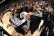 SAN ANTONIO, TX - JUNE 16: Members of the Miami Heat huddle prior to the start of Game Five of the 2013 NBA Finals against the San Antonio Spurs on June 16, 2013 at the AT&T Center in San Antonio, Texas. NOTE TO USER: User expressly acknowledges and agree