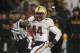 Nov 23, 2013; College Park, MD, USA; Boston College Eagles running back Andre Williams (44) runs with the ball for a touchdown during the second half od the game against the Maryland Terrapins at Byrd Stadium. Boston College Eagles defeated Maryland Terra