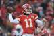 Nov 24, 2013; Kansas City, MO, USA; Kansas City Chiefs quarterback Alex Smith (11) throws a pass during the second half of the game against the San Diego Chargers at Arrowhead Stadium. The Chargers won 41-38. Mandatory Credit: Denny Medley-USA TODAY Sport