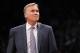 NEW YORK, NY - NOVEMBER 27: Los Angeles Lakers head coach Mike D'Antoni looks on during the first half against the Brooklyn Nets at Barclays Center on November 27, 2013 in the Brooklyn borough of New York City. NOTE TO USER: User expressly acknowledges a
