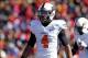 Oct 26, 2013; Ames, IA, USA; Oklahoma State Cowboys cornerback Justin Gilbert (4) looks on during the first quarter against the Iowa State Cyclones at Jack Trice Stadium. Oklahoma State defeated Iowa State 58-27. Mandatory Credit: Brace Hemmelgarn-USA TOD