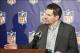 March 20, 2013; Phoenix, AZ, USA; NFL vice president of officiating Dean Blandino speaks during a press conference at the annual NFL meetings at the Arizona Biltmore. Mandatory Credit: Casey Sapio-USA TODAY Sports