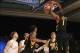 Nov 29, 2013; Paradise Island, BAHAMAS; Iowa Hawkeyes forward Melsahn Basabe (1) dunks during the first half against the UTEP Miners at the 2013 Battle 4 Atlantis in the Imperial Arena at the Atlantis Resort. Mandatory Credit: Kevin Jairaj-USA TODAY Sport