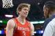 Dec 2, 2013; Salt Lake City, UT, USA; Houston Rockets center Omer Asik (3) reacts to a call during the first half against the Utah Jazz at EnergySolutions Arena. Mandatory Credit: Russ Isabella-USA TODAY Sports
