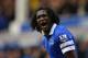 LIVERPOOL, ENGLAND - NOVEMBER 23: Romelu Lukaku of Everton celebrates scoring his team's third goal during the Barclays Premier League match between Everton and Liverpool at Goodison Park on November 23, 2013 in Liverpool, England. (Photo by Alex Livese