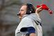 FOXBORO, MA - NOVEMBER 11: Bill Belichick of the New England Patriots throws the flag to challenge an official's call in the second half against the Buffalo Bills at Gillette Stadium on November 11, 2012 in Foxboro, Massachusetts. (Photo by Jim Rogash/Ge