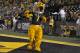 Aug 31, 2013; Columbia, MO, USA; Missouri Tigers mascot Truman entertains the crowd during the second half of the game against the Murray State Racers at Faurot Field. Missouri won 58-14. Mandatory Credit: Denny Medley-USA TODAY Sports