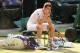 LONDON, ENGLAND - JULY 07: Andy Murray of Great Britain reacts in his seat following his victory in the Gentlemen's Singles Final match against Novak Djokovic of Serbia on day thirteen of the Wimbledon Lawn Tennis Championships at the All England Lawn Te