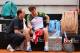 ROME, ITALY - MAY 15: Andy Murray of Great Britain speaks with trainer Clay Sniteman prior to taking an injury time out against Marcel Granollers of Spain in their second round match during day four of the Internazionali BNL d'Italia 2013 at the Foro Ita