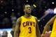 Nov 30, 2013; Cleveland, OH, USA; Cleveland Cavaliers shooting guard Dion Waiters celebrates after a 97-93 win over the Chicago Bulls at Quicken Loans Arena. Mandatory Credit: David Richard-USA TODAY Sports
