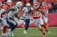 KANSAS CITY, MO - NOVEMBER 24: Running back Jamaal Charles #25 of the Kansas City Chiefs rushes up field against the San Diego Chargers during the second half on November 24, 2013 at Arrowhead Stadium in Kansas City, Missouri. San Diego won 41-38. (Phot
