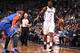 NEW YORK, NY - DECEMBER 5: Joe Johnson #7 of the Brooklyn Nets dribbles the ball during a game against the New York Knicks at Barclays Center on December 5, 2013 in the Brooklyn borough of New York City. NOTE TO USER: User expressly acknowledges and agre