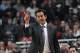 Dec 5, 2013; Chicago, IL, USA; Miami Heat head coach Erik Spoelstra during the first quarter against the Chicago Bulls at the United Center. Mandatory Credit: Rob Grabowski-USA TODAY Sports