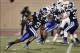 Nov 16, 2013; Durham, NC, USA; Duke Blue Devils wide receiver Jamison Crowder (3) carries the ball on a kickoff return against the Miami Hurricanes at Wallace Wade Stadium. Mandatory Credit: Mark Dolejs-USA TODAY Sports