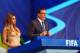 COSTA DO SAUIPE, BRAZIL - DECEMBER 06: Host Fernanda Lima and FIFA Secretary General Jerome Valcke speak to the audience before the Final Draw for the 2014 FIFA World Cup Brazil at Costa do Sauipe Resort on December 6, 2013 in Costa do Sauipe, Bahia, Bra