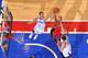 PHILADELPHIA, PA - NOVEMBER 20: Michael Carter-Williams #1 of the Philadelphia 76ers grabs the rebound against the Toronto Raptors at the Wells Fargo Center on November 20, 2013 in Philadelphia, Pennsylvania. NOTE TO USER: User expressly acknowledges and